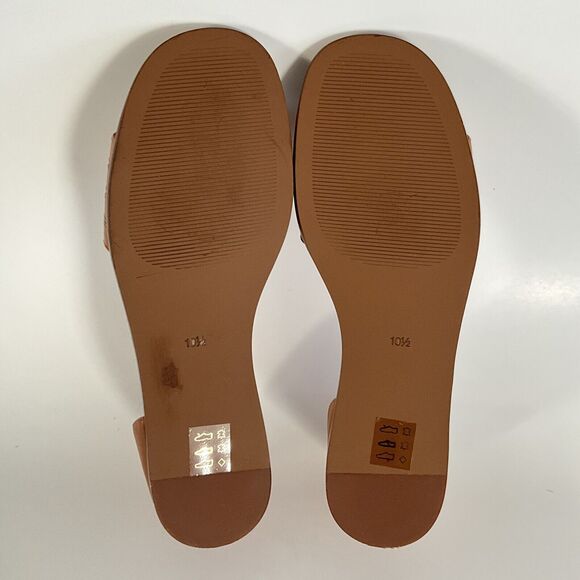 Madewell Flats 10.5M Tan Brindle D’Orsay Open Square-toe Slip-on Flat - Picture 9 of 11